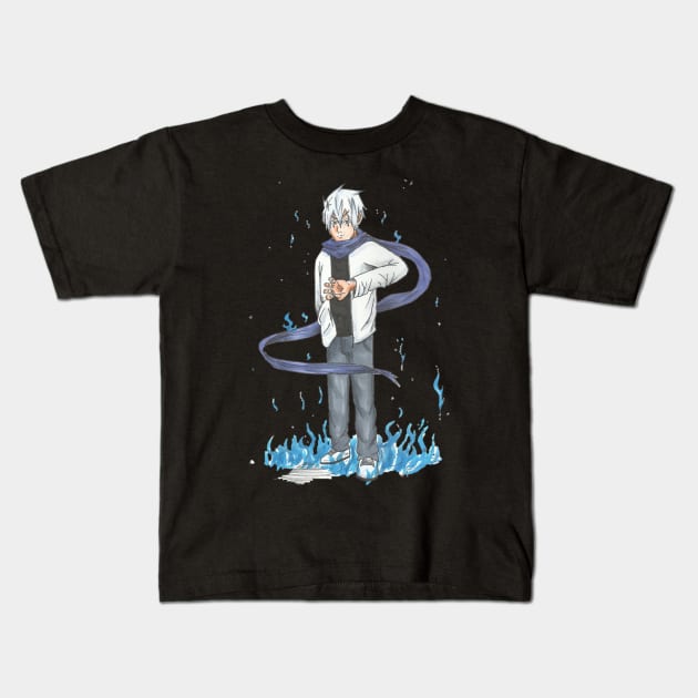 Manga Firebender Kids T-Shirt by ArianJacobs